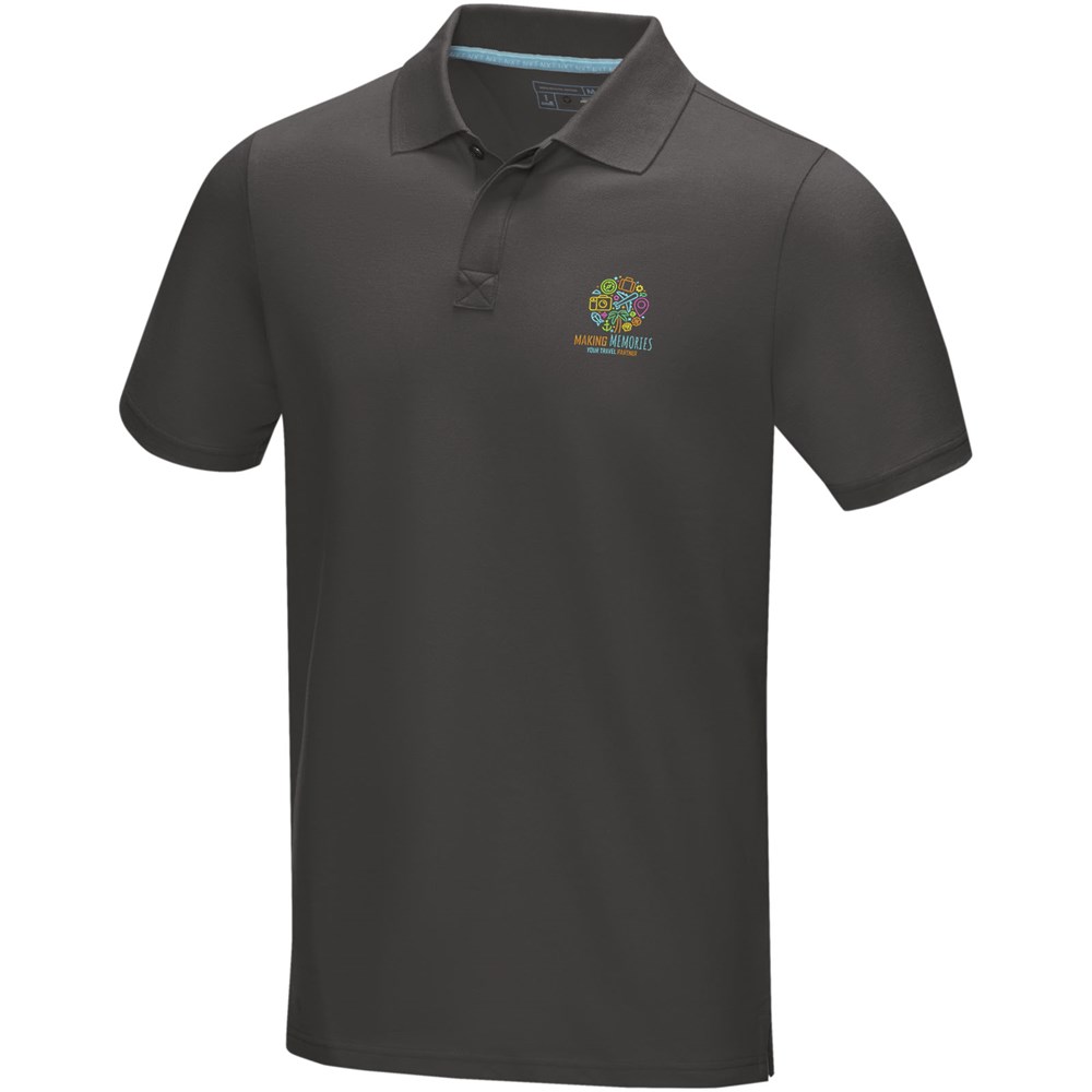 Graphite Poloshirt aus Bio-Baumwolle für Herren storm grey