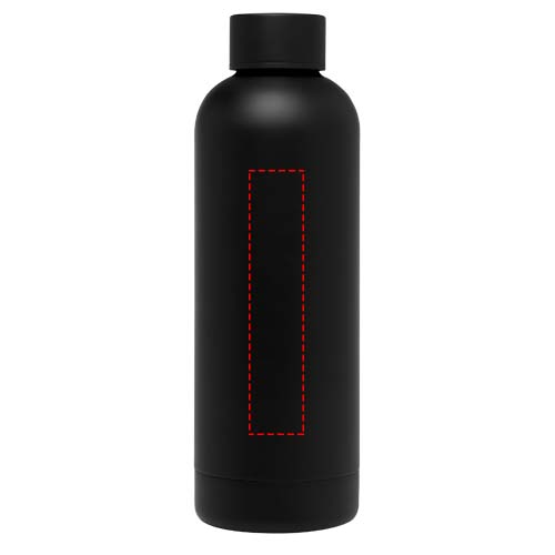 Spring 500 ml RCS-zertifizierte Kupfer-Vakuum Isolierflasche aus recyceltem Edelstahl schwarz