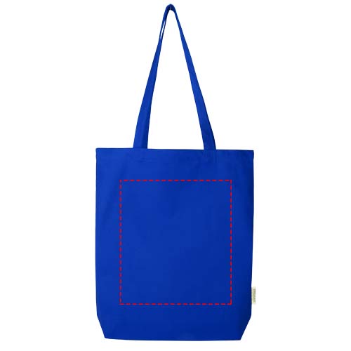 Sac shopping Odisha de 10 L bio certifié OCS 270 g/m² bleu roi