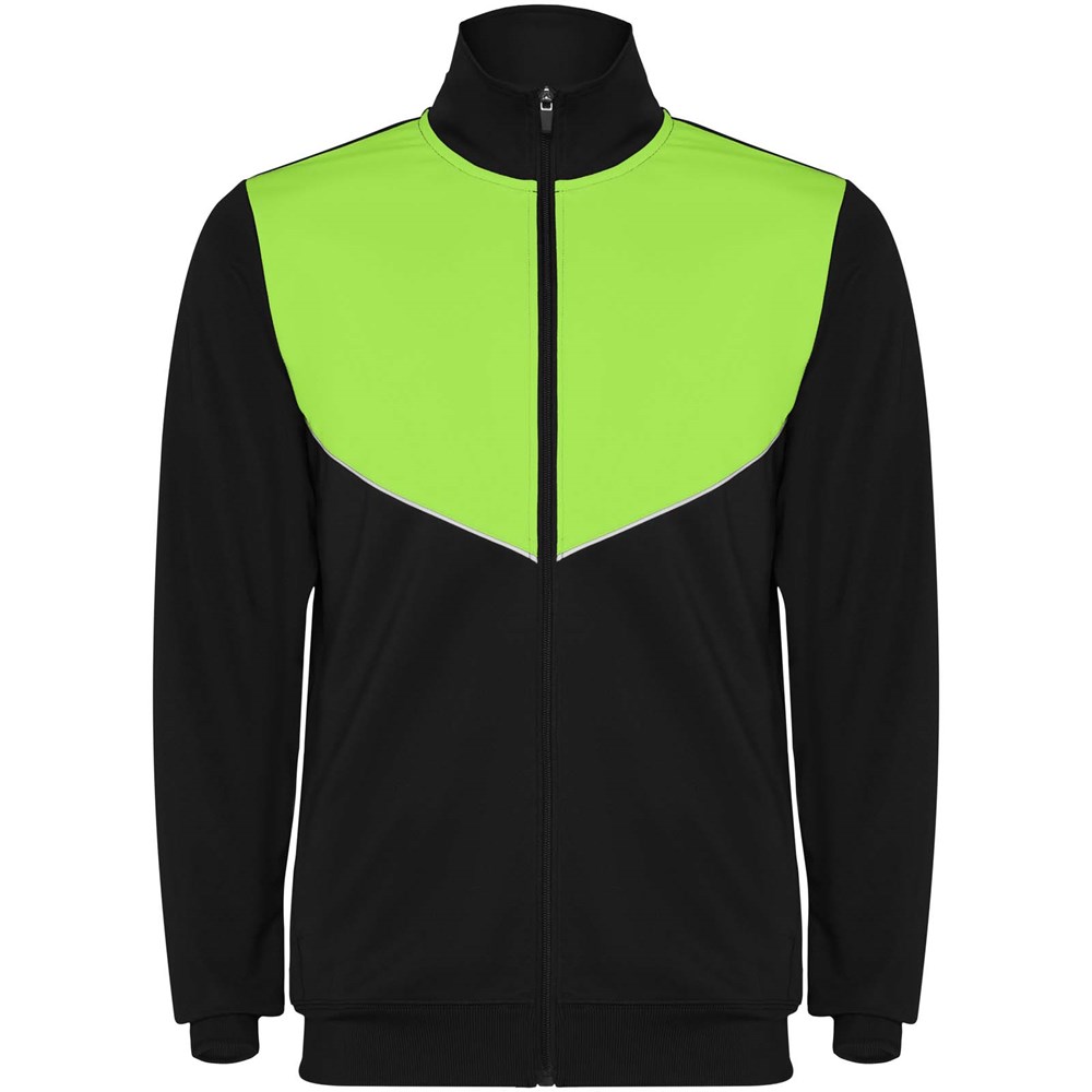 Evans Trainingsanzug für Kinder schwarz, limone