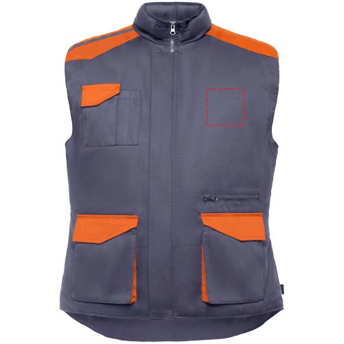 Armada Arbeitsweste mit mehreren Taschen blei, orange