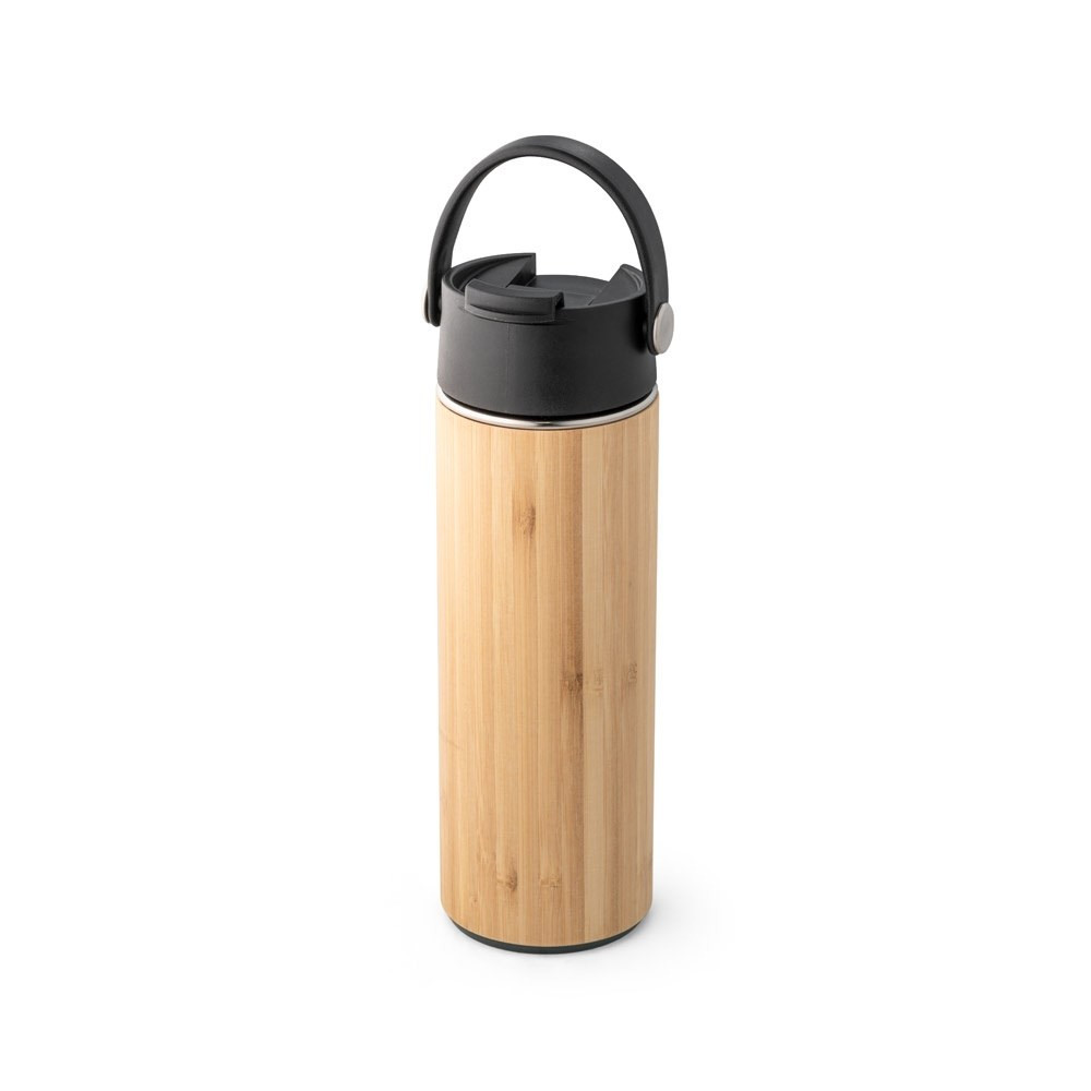 LAVER. Thermosflasche aus Bambus, Edelstahl und PP 440 ml