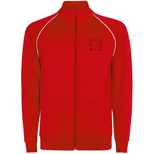Valier Kinder Sweatshirt mit durchgehendem Reissverschluss Rot