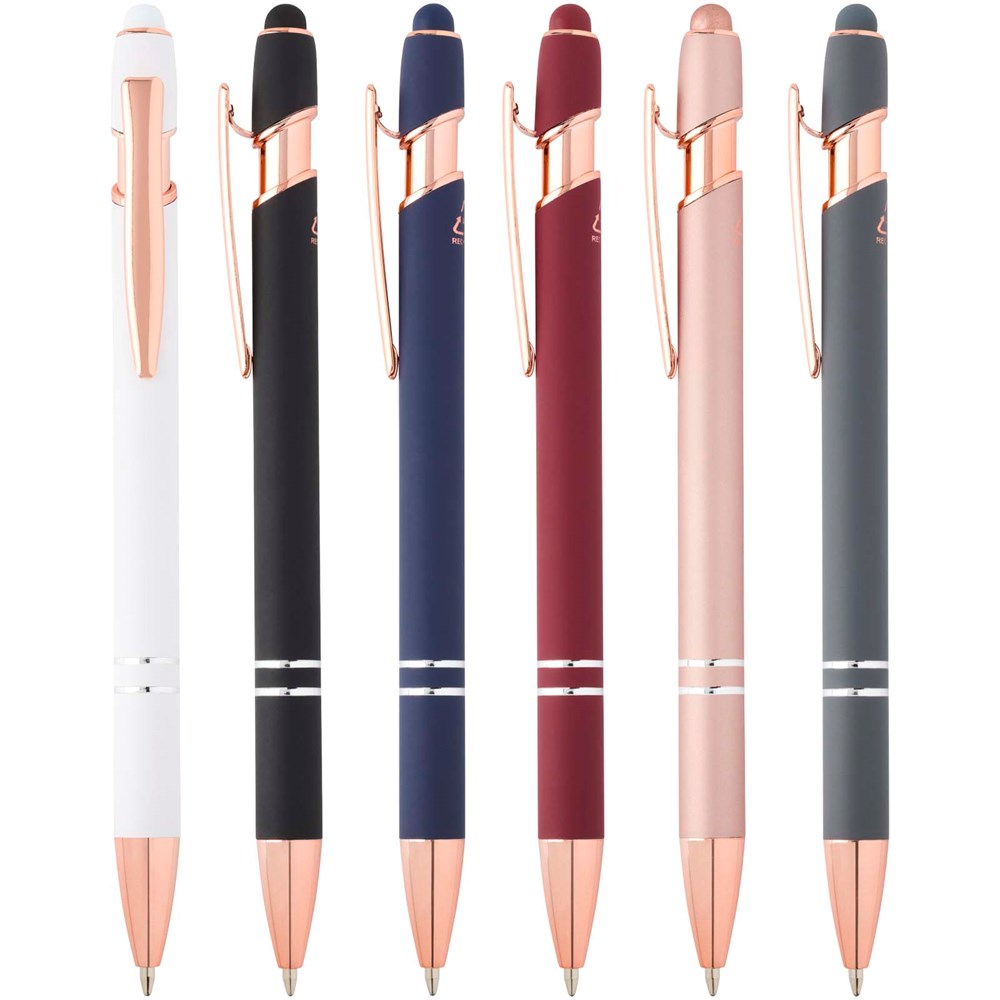Nanna Kugelschreiber mit Roségold Finish Ozeanblau