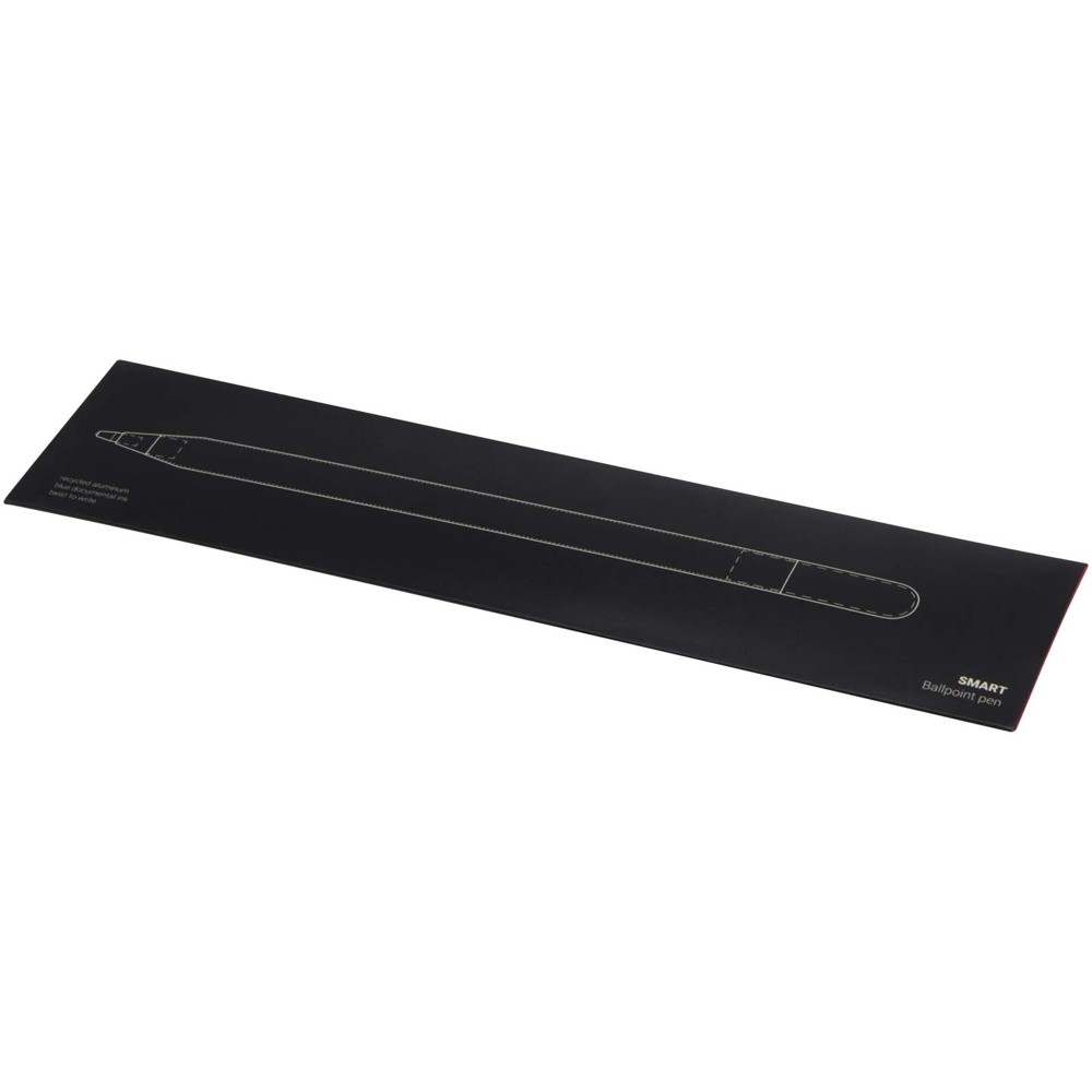 SMART Kugelschreiber aus recyceltem Aluminium (schwarze Tinte) Schwarz