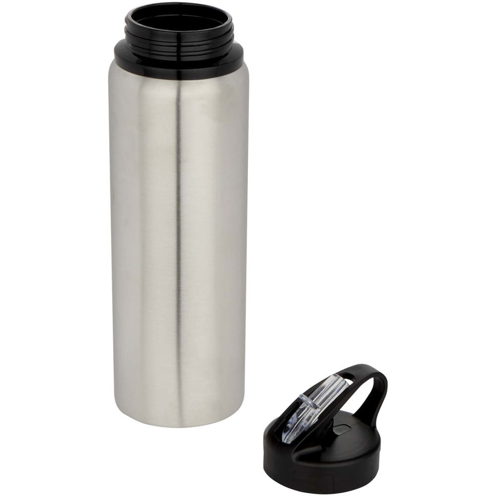 Fitz 800 ml RCS-zertifizierte, einwandige Trinkflasche aus recyceltem Edelstahl grau