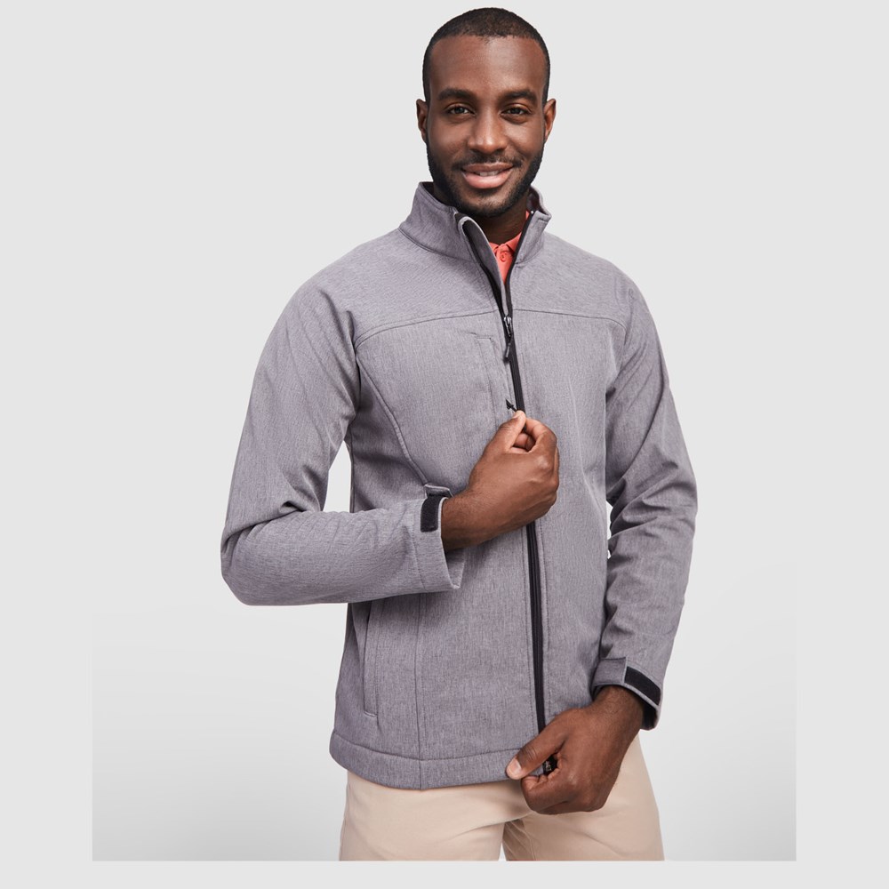 Rudolph Softshelljacke Unisex heather schwarz