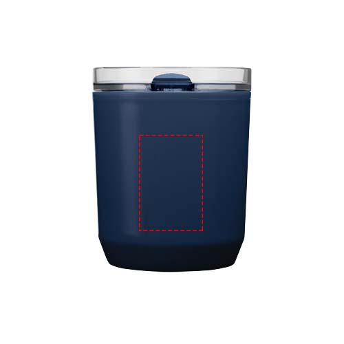 Gobelet Hudson double paroi en plastique recyclé de 180 ml Marine