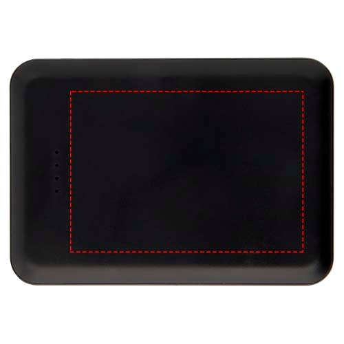 Asama 5000 mAh Typ-C Powerbank aus recyceltem Kunststoff schwarz