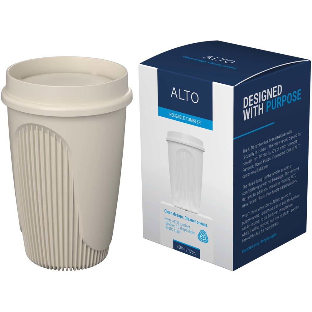 Gobelet Alto POP de 350 ml avec couvercle 360° Grès