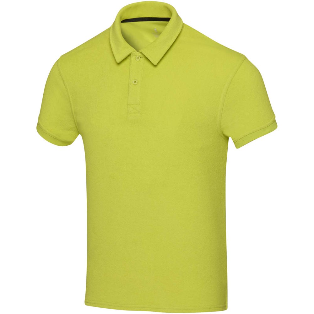 Polo Akoya unisexe en tissu éponge recyclé Citron vert