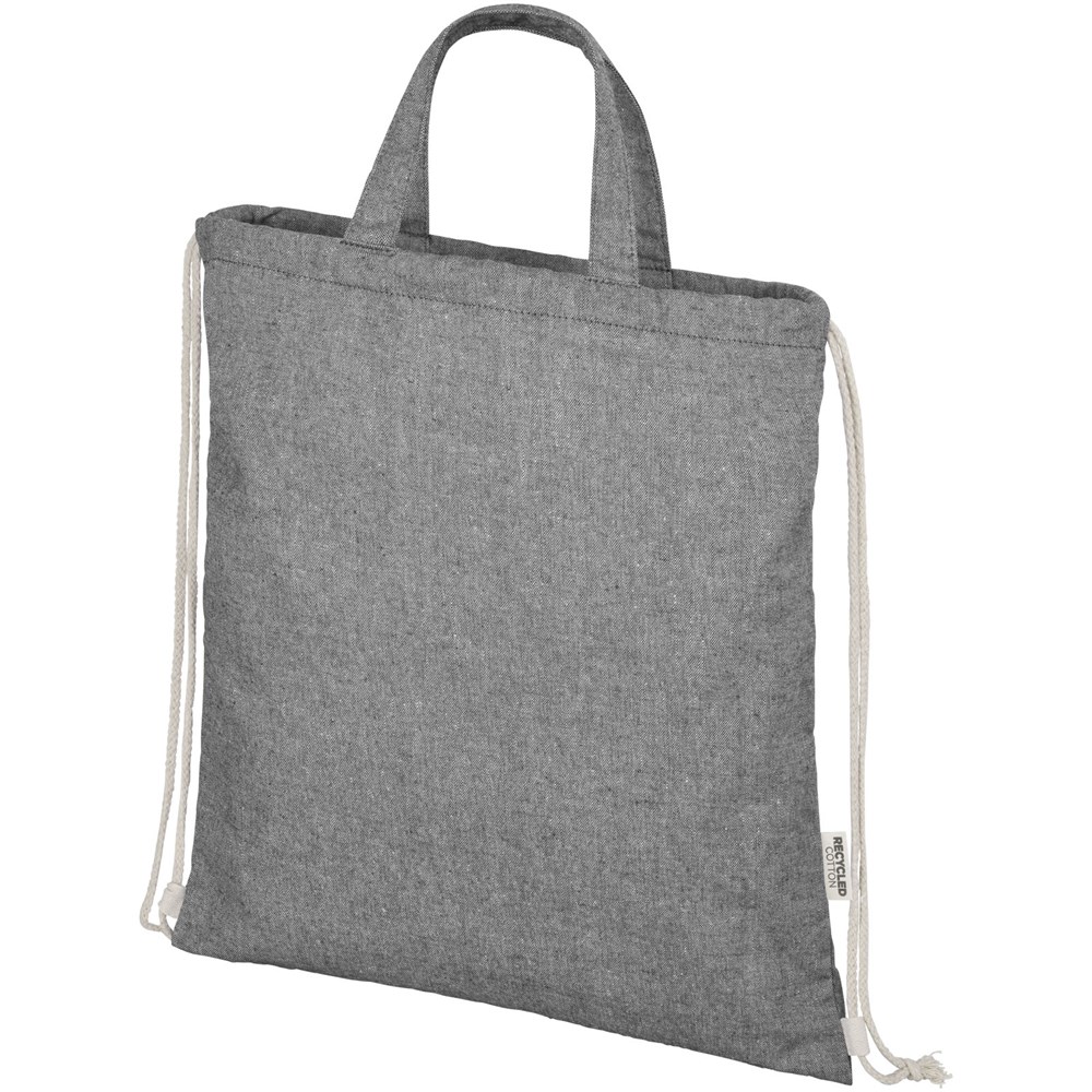 Pheebs 150 g/m² Aware™ recycelter Turnbeutel heather schwarz