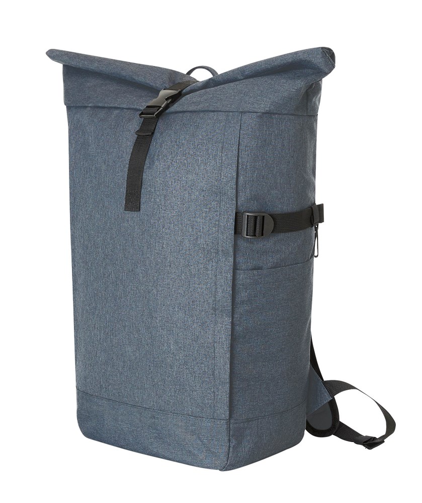 Notebook-Rucksack CIRCLE L blau-grau meliert