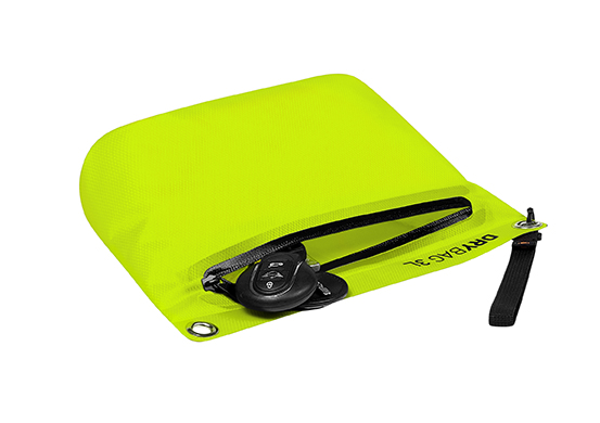 Reissverschluss-Tasche DRYBAG néon jaune