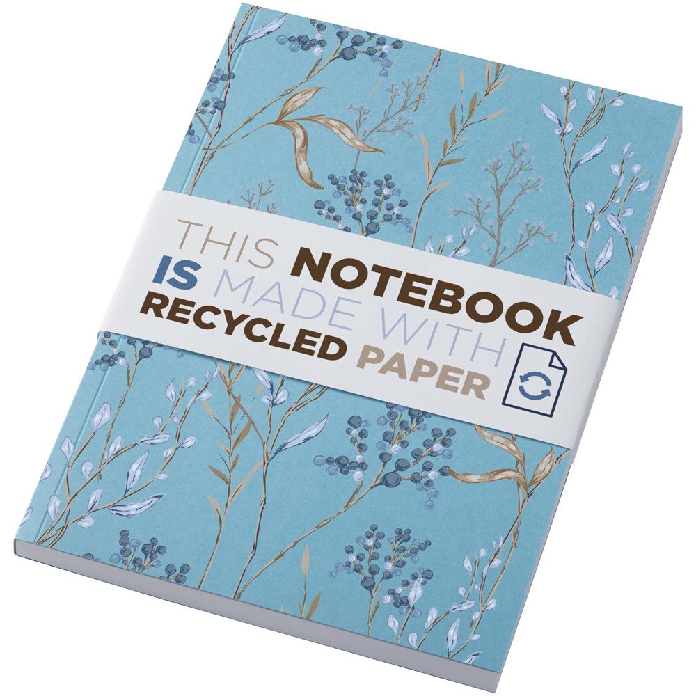 Novella Austen Colours A5 Softcover Notizbuch aus Recyclingmaterial – 100 Blatt blau