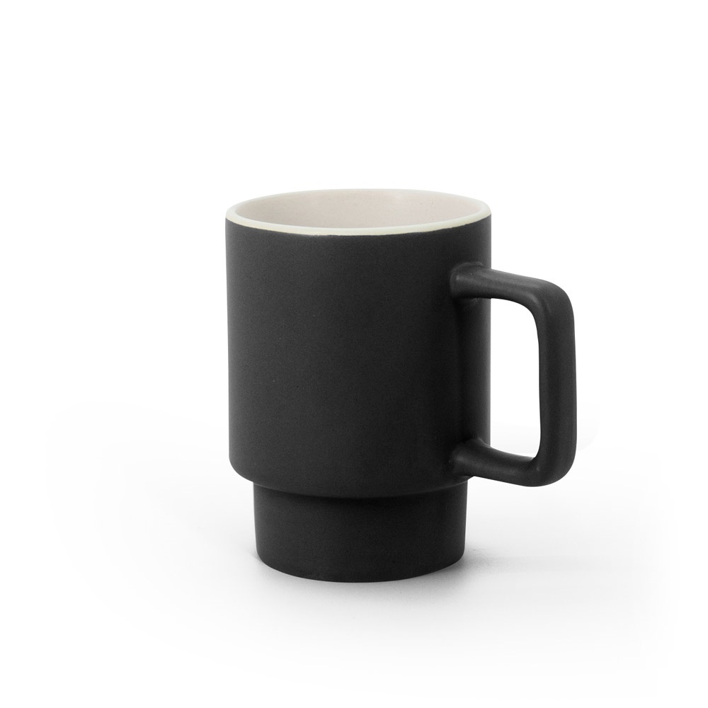 KUERTEN Tasse en céramique avec finition mate 330 ml noir