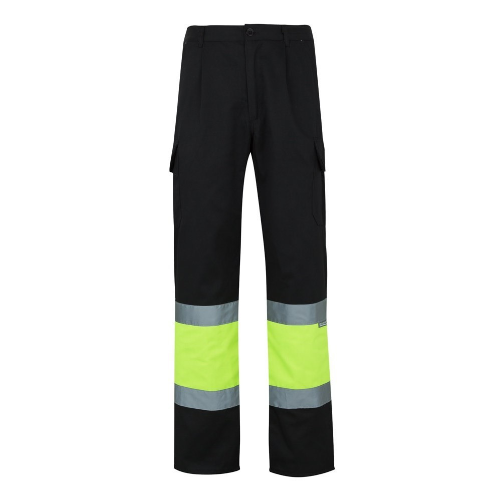 VL POSEIDON LARGE. Zweifarbige Twill-Hose mit mehreren Taschen (210 g/m²), aus Baumwolle (20%) und P