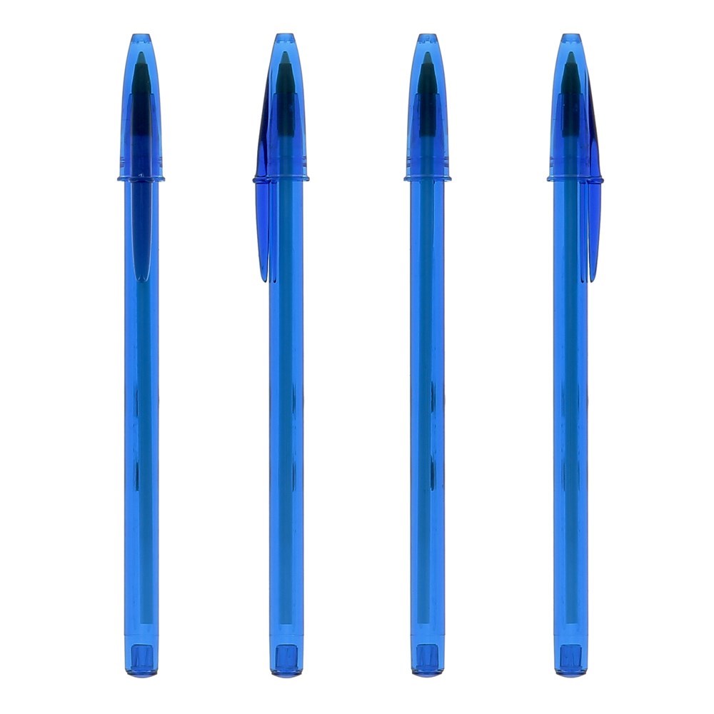 BIC® Style bille Bleu Foncé Transparent / Bleu Foncé Transparent /  Encre Bleue