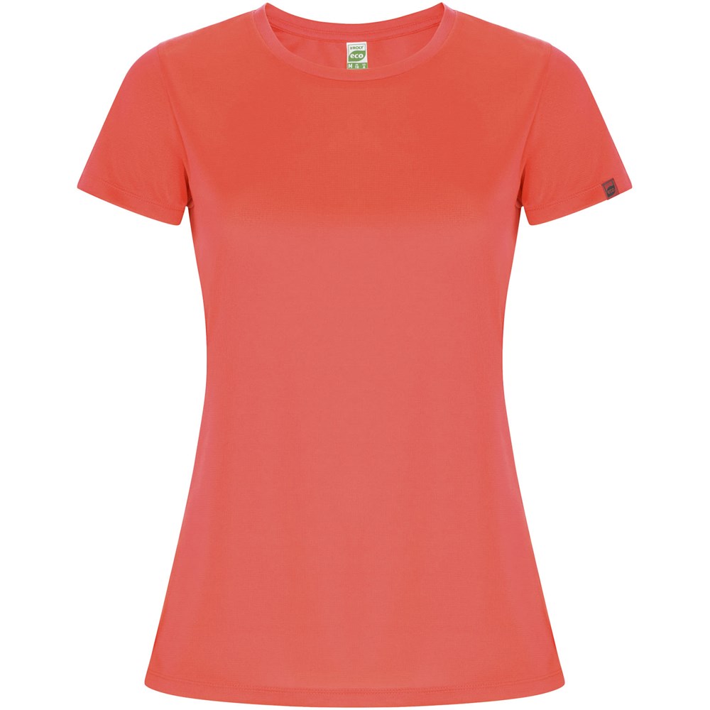 T-shirt sport Imola à manches courtes pour femme Fluor Coral
