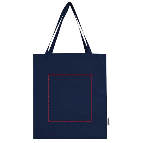 Sac shopping à soufflets Odisha bio OCS 180 g/m2 de 14 L Marine