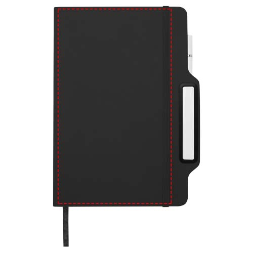 Nexus A5 Hardcover Notizbuch mit Kugelschreiber und Bleistiftset (schwarze Mine) schwarz