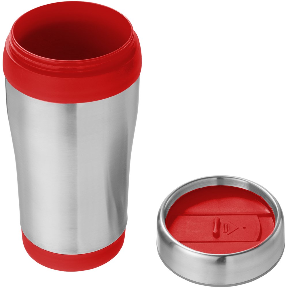 Elwood 410 ml RCS-zertifizierter Isolierbecher aus recyceltem Edelstahl rot