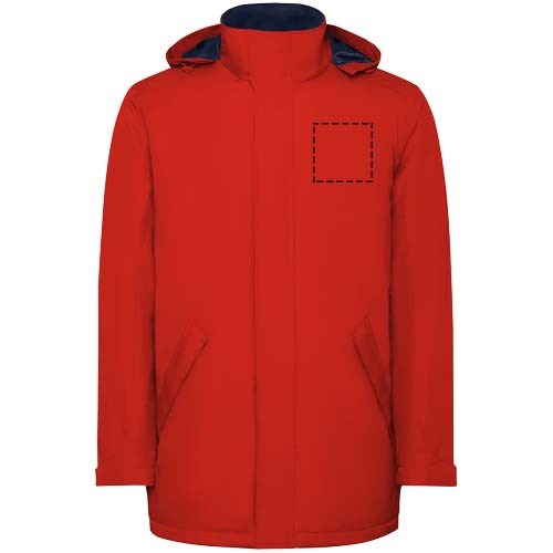 America wattierter Parka für Kinder rot