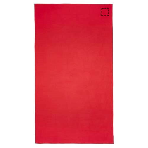 Pieter ultraleichtes und schnell trocknendes GRS Handtuch 100 × 180 cm rot
