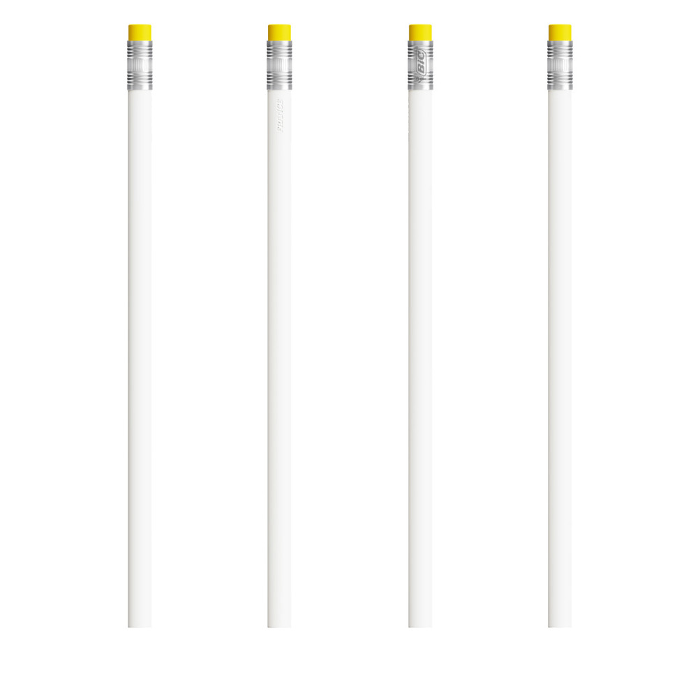 Crayon avec gomme BIC Evolution Ecolutions jaune