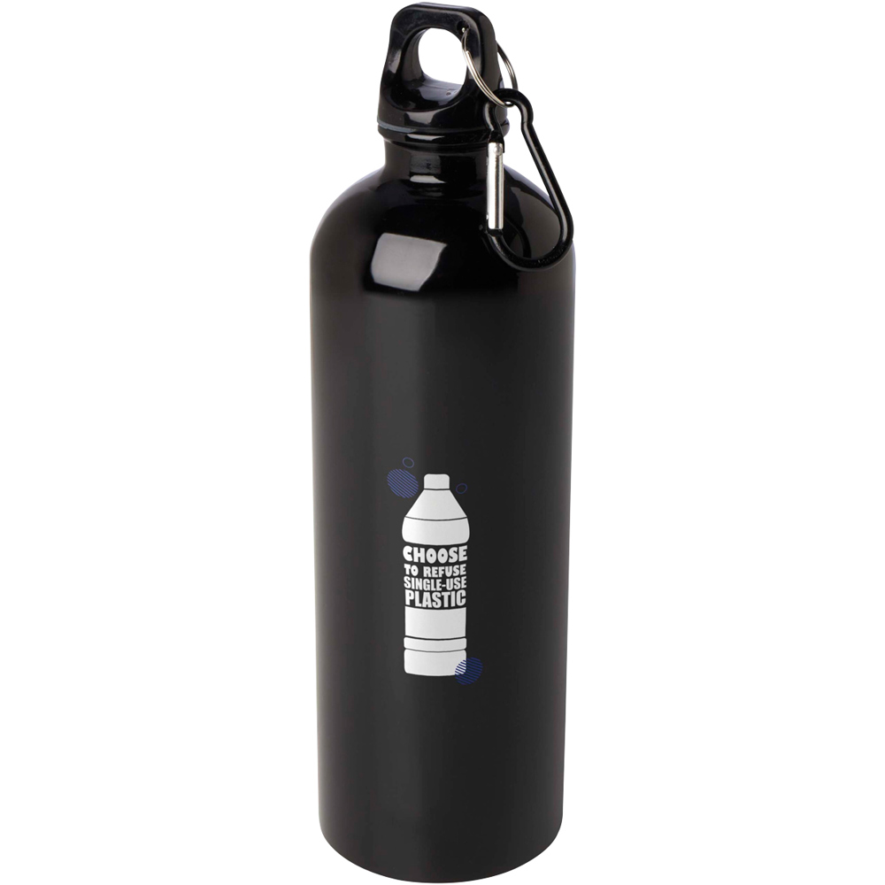 Trinkflasche 750 ml 360 Grad schwarz