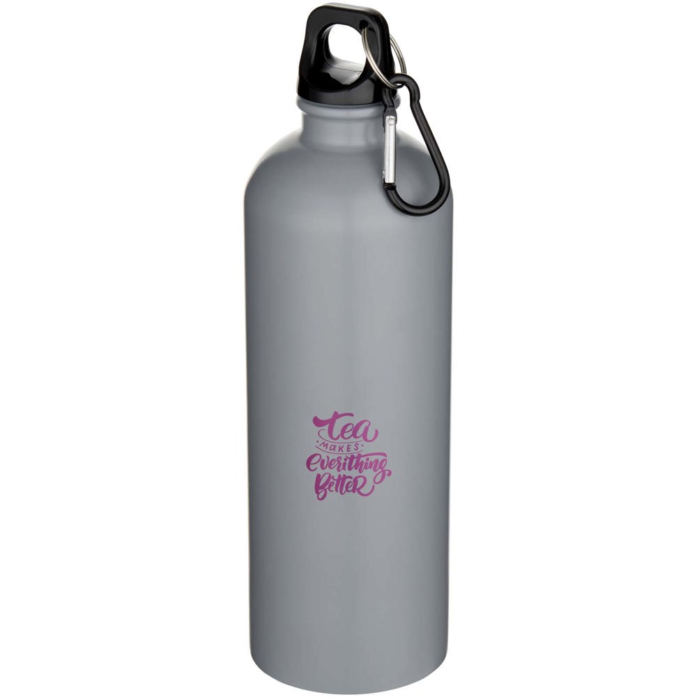 Oregon 750 ml matte RCS-zertifizierte, einwandige Trinkflasche aus recyceltem Edelstahl mit Karabinerhaken grau