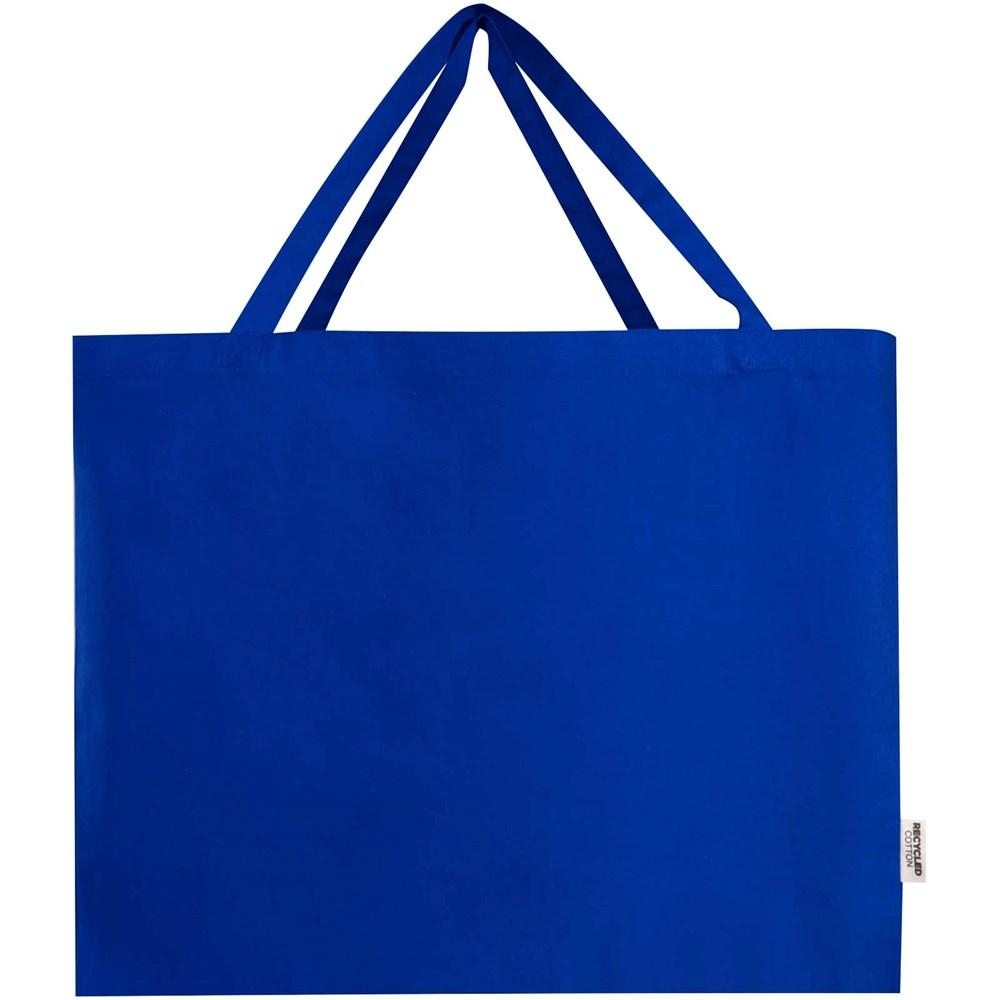 Odessa 220 g/m² Baumwoll Tragetasche aus GRS recycelter Baumwolle 40L royalblau