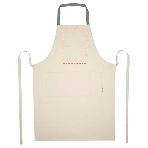 Nia 200 g/m² Schürze aus recycelter Baumwolle heather grün