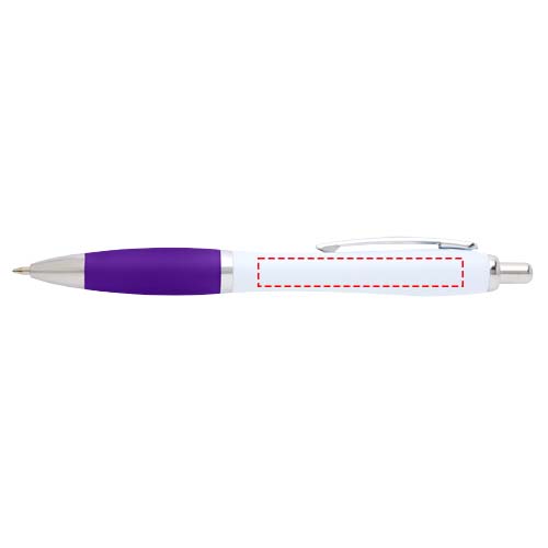 Stylo bille Nash en plastique recyclé (encre noire) Violet