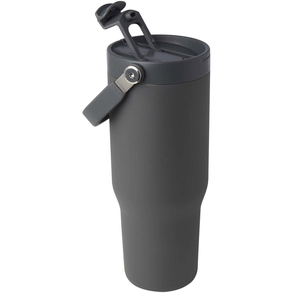 Bronx 900 ml RCS-zertifizierter Kupfer-Vakuum Isolierbecher aus Edelstahl mit Doppelfunktionsdeckel grau