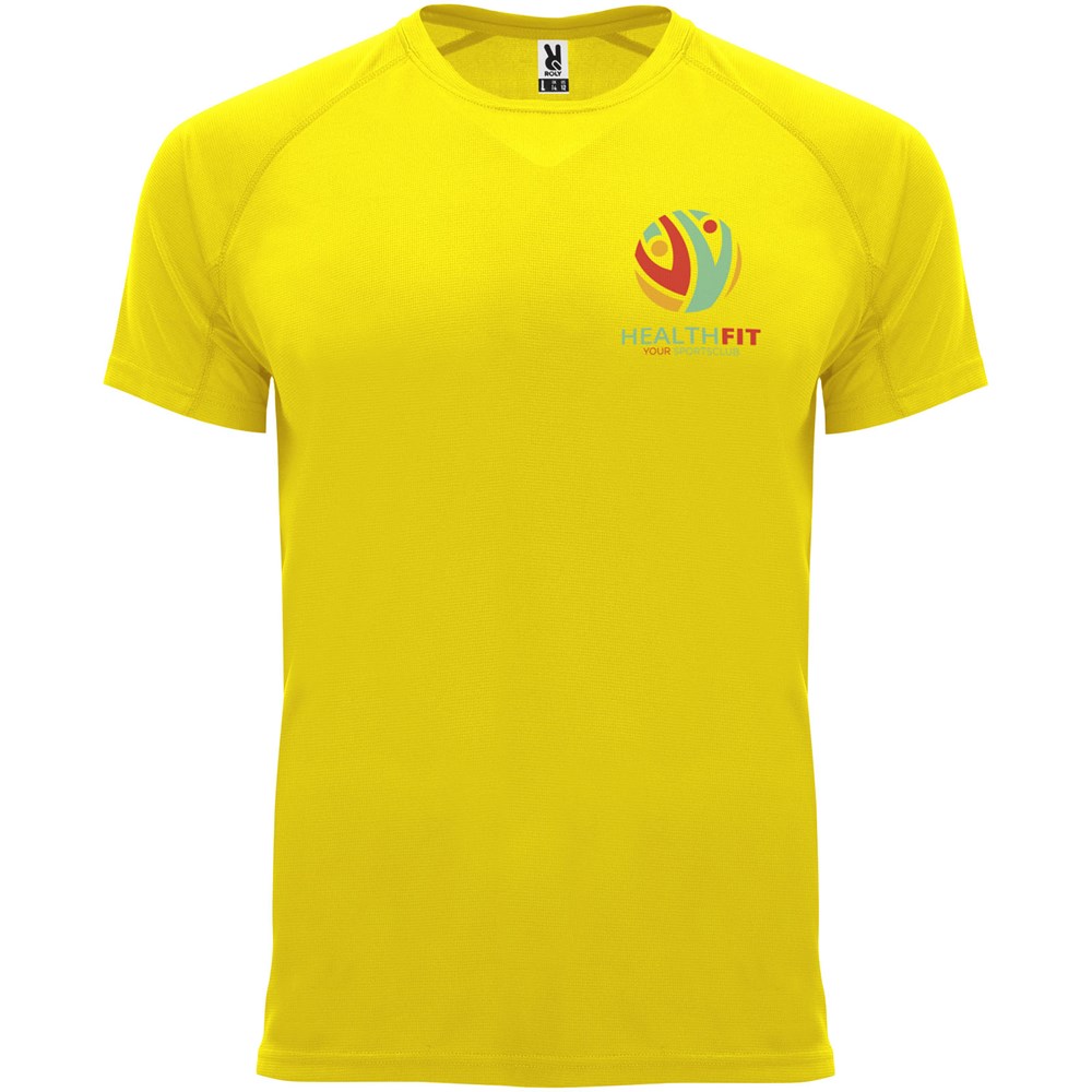 T-shirt Bahrain en maille piquée à manches courtes pour homme Jaune
