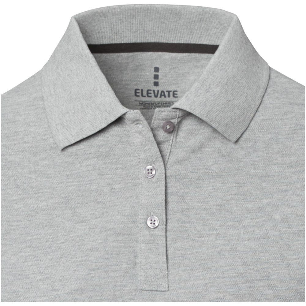 Calgary Poloshirt für Damen grau meliert