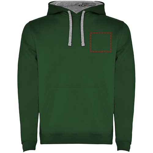 Urban Kapuzenpullover für Herren dunkelgrün, Marl Grey