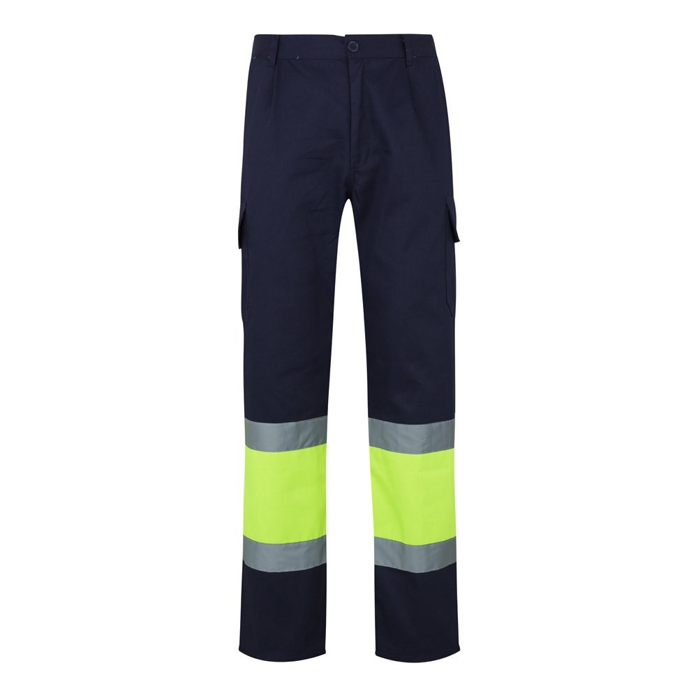 VL POSEIDON LARGE. Zweifarbige Twill-Hose mit mehreren Taschen (210 g/m²), aus Baumwolle (20%) und P
