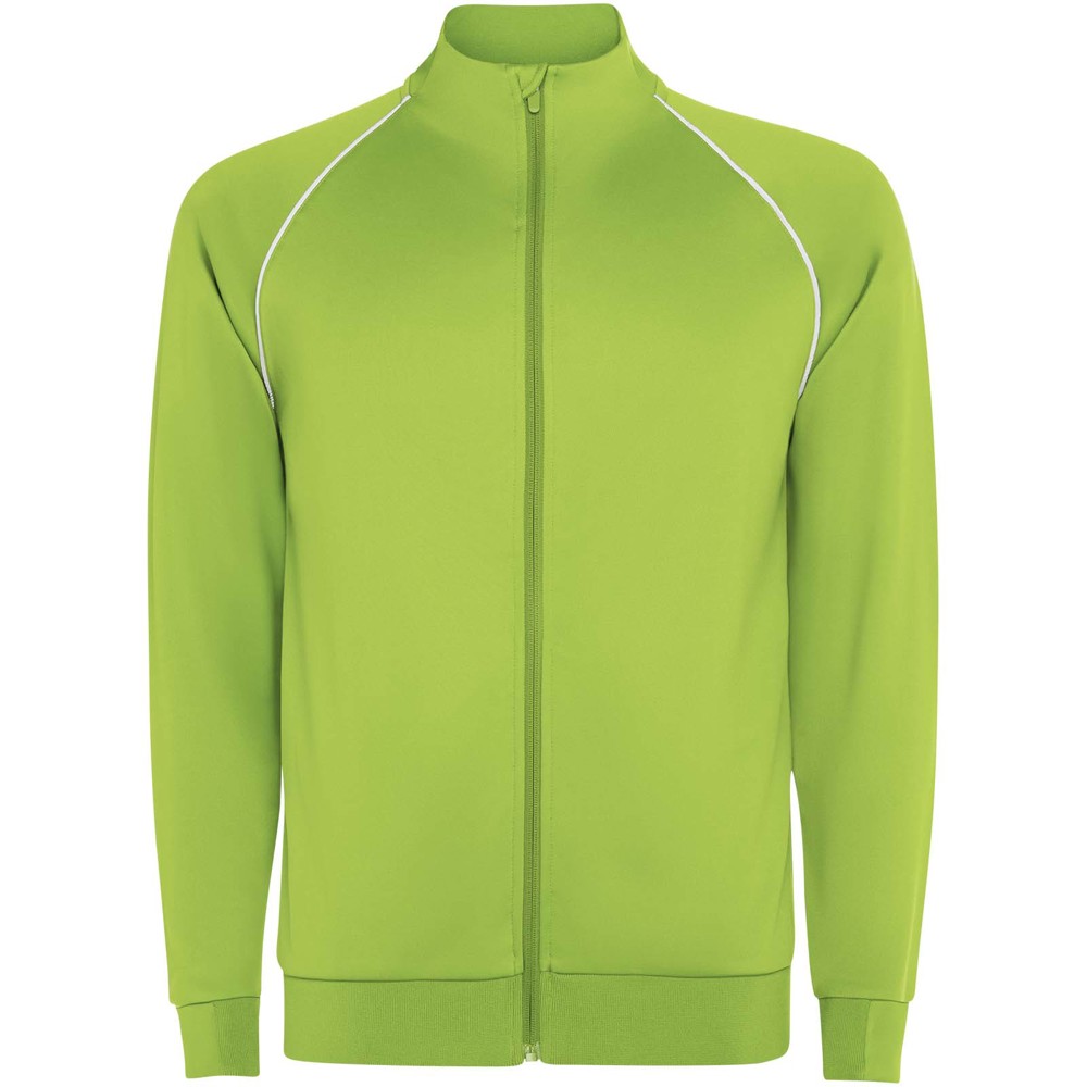 Valier Herren Sweatshirt mit durchgehendem Reissverschluss fluorgrün