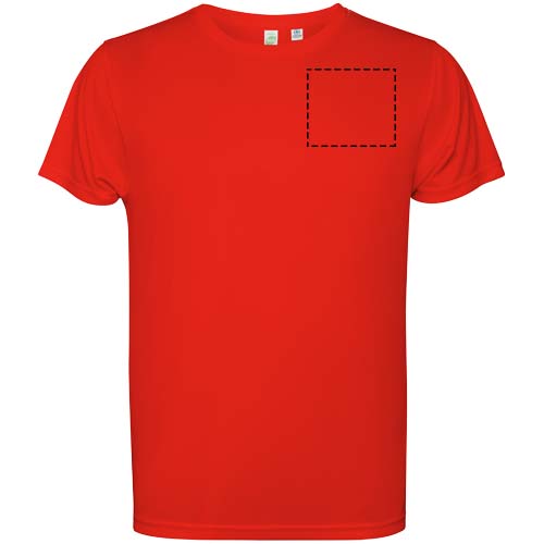T-shirt Estoril à manches courtes pour enfant Rouge