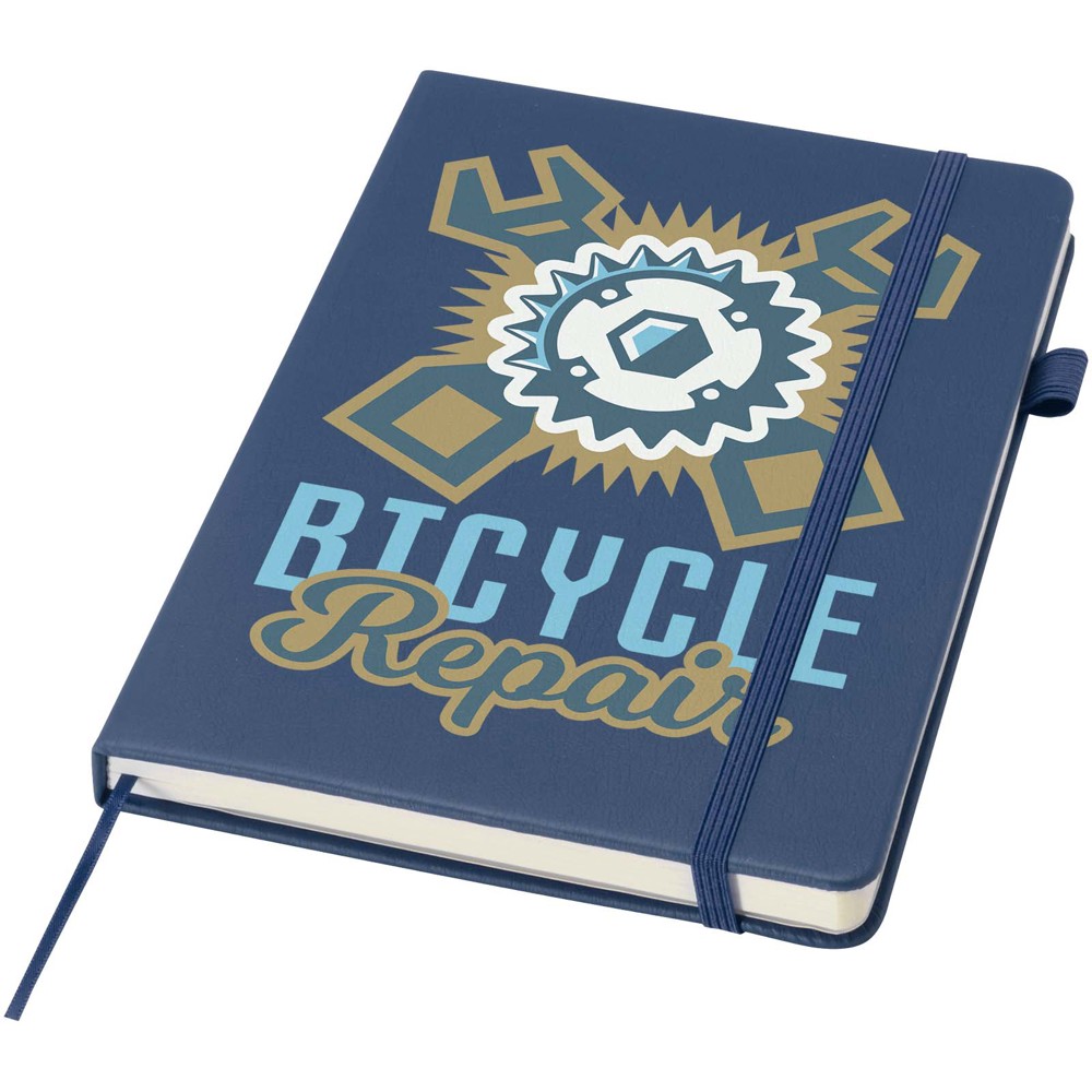 Carnet Liss A5 à couverture rigide en plastique recyclé Bleu océan
