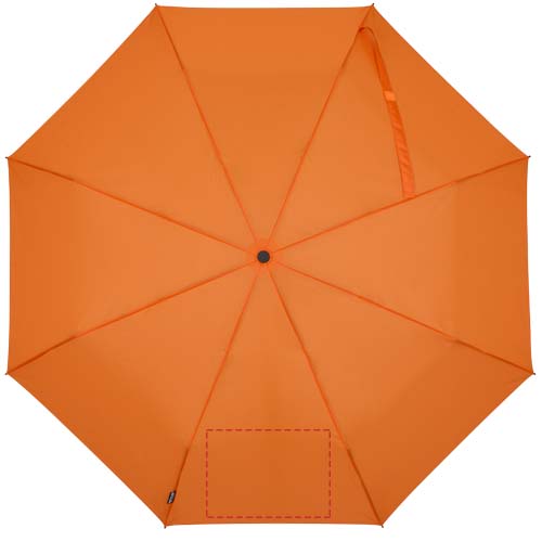 Parapluie pliable Renee de 58 cm à ouverture et fermeture automatiques orange