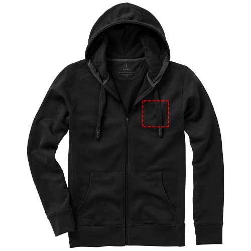 Arora Kapuzensweatjacke für Herren schwarz