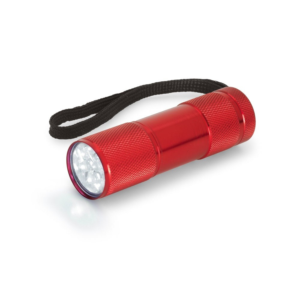 FLASHY. Taschenlampe aus Aluminium mit 9-LEDs