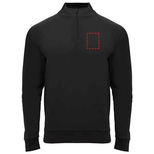 Epiro Half-Zip Sweatshirt Unisex schwarz