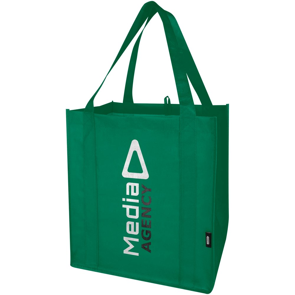 Liberty Tragetasche mit hartem Boden aus recyceltem GRS Non Woven 6 L grün