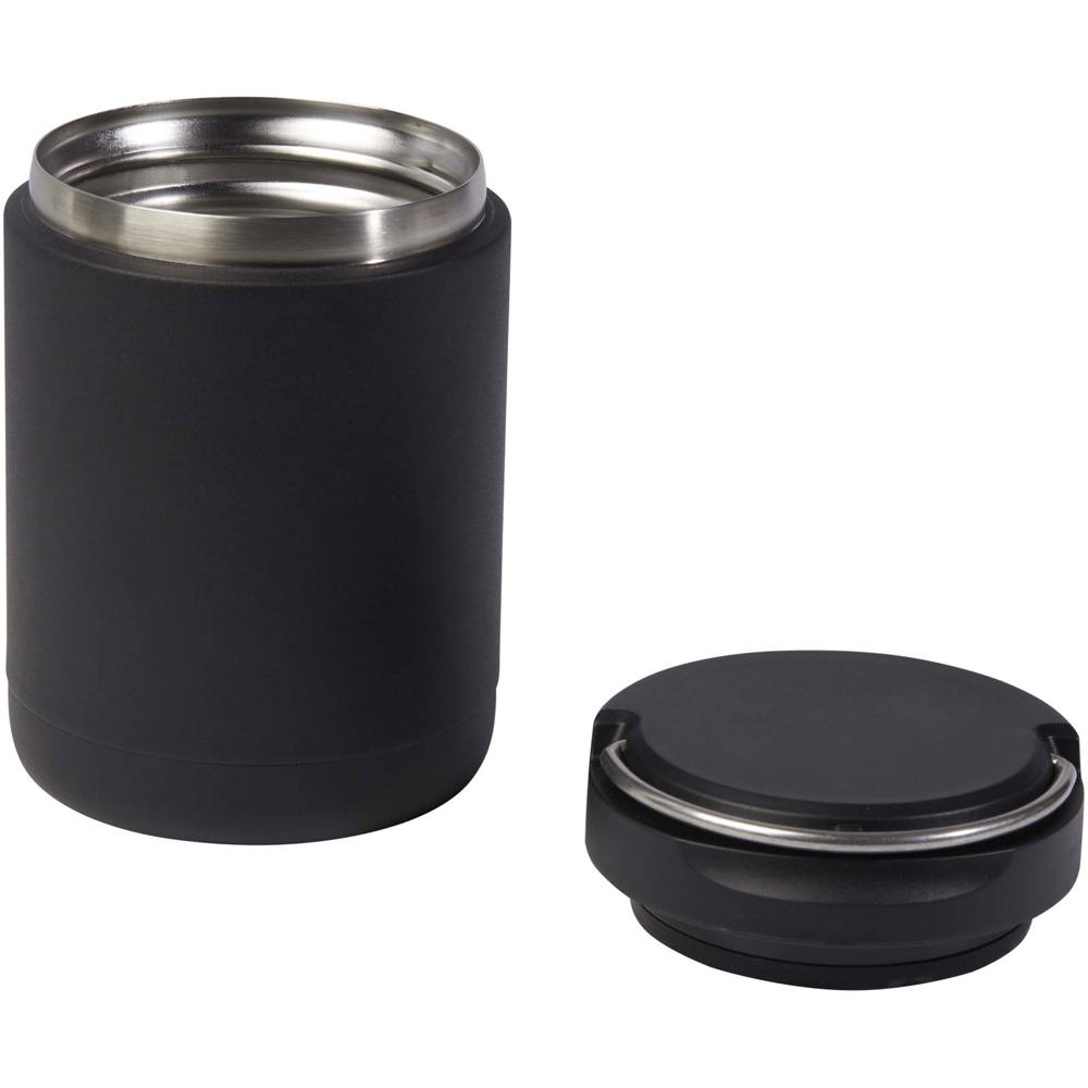 Doveron 500 ml isolierter Lunchpot aus recyceltem Edelstahl schwarz