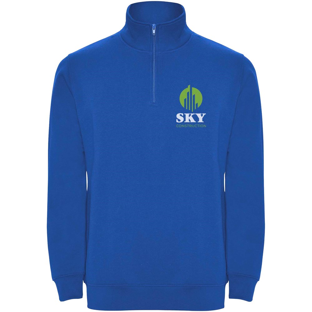 Pull zippé Aneto avec fermeture quart de zip Bleu royal