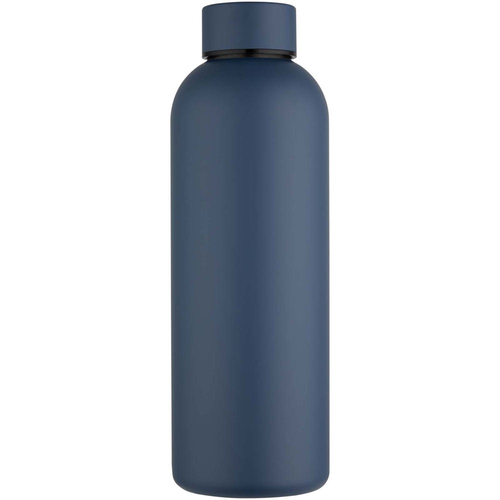Bouteille d’eau Spring de 750 ml en acier inoxydable recyclé certifié RCS à simple paroi Bleu hale